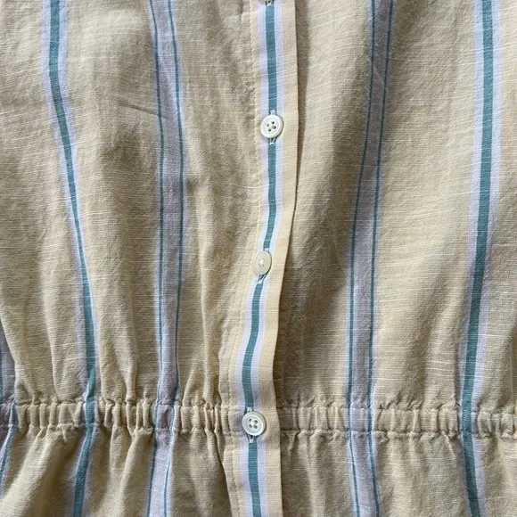 Madewell Drawstring-Waist Shirt in Atlantic Stripe - Picture 5 of 9